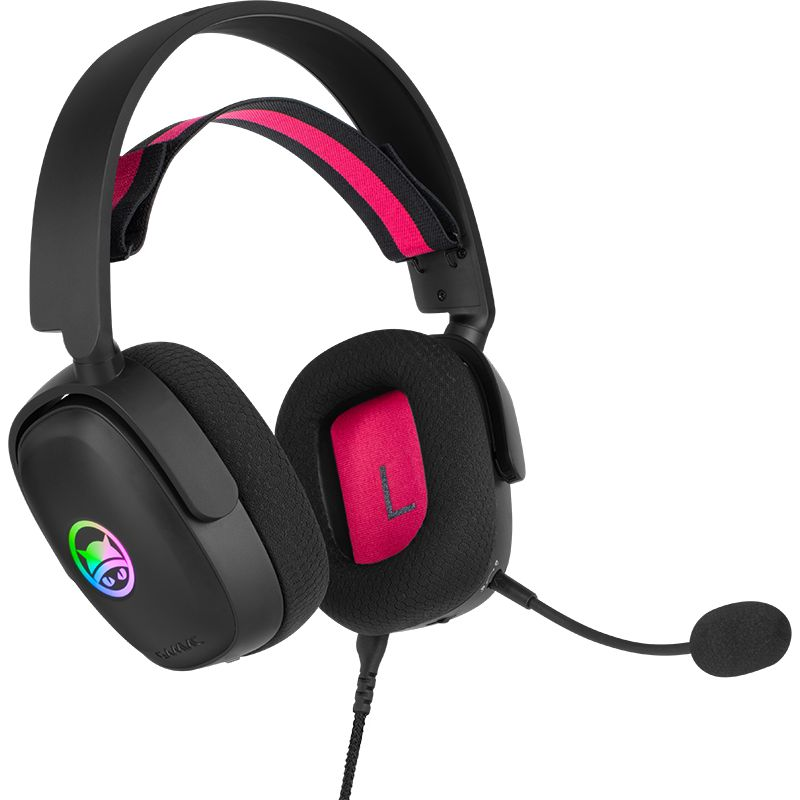 GAMIAC HS71 Fekete Gaming Fejhallgató 50mm USB