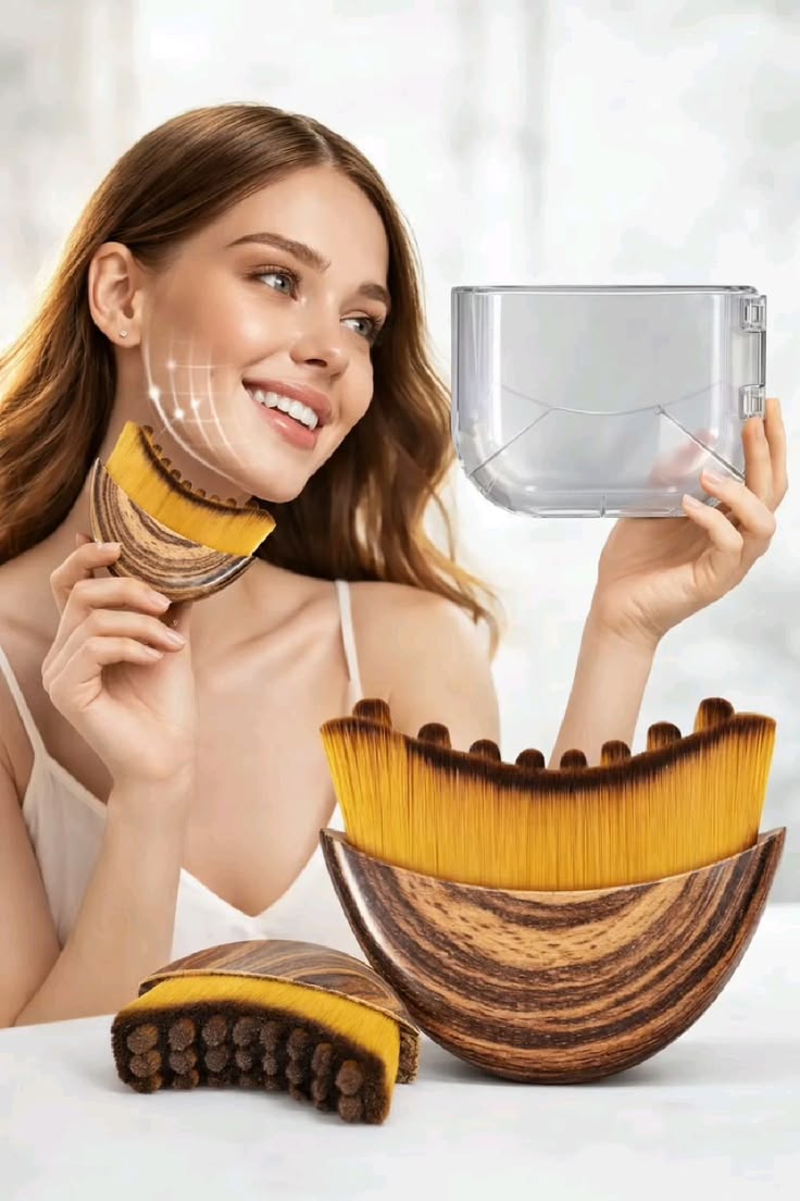 1/2 PCS Lymphatic Contour Face Brush for Sculpting – Anti-Puffiness, Detox & Lift, Improves Skin Glow & Absorption(1 Pcs Contour Face Brush)