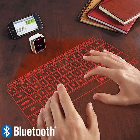 AGS Wireless Laser Projection Bluetooth Virtual Keyboard for Iphone, Ipad, Smartphone and Tablets