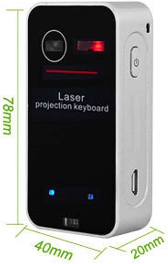 AGS Wireless Laser Projection Bluetooth Virtual Keyboard for Iphone, Ipad, Smartphone and Tablets