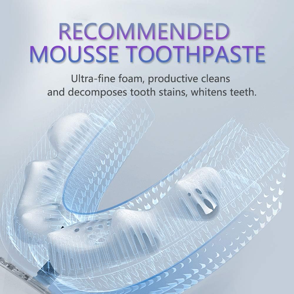 Ultrasonic Toothbrush for Adult Automatic Toothbrush 30'' Automatic Timer Wireless Charging Washable Travel Home Dual-use