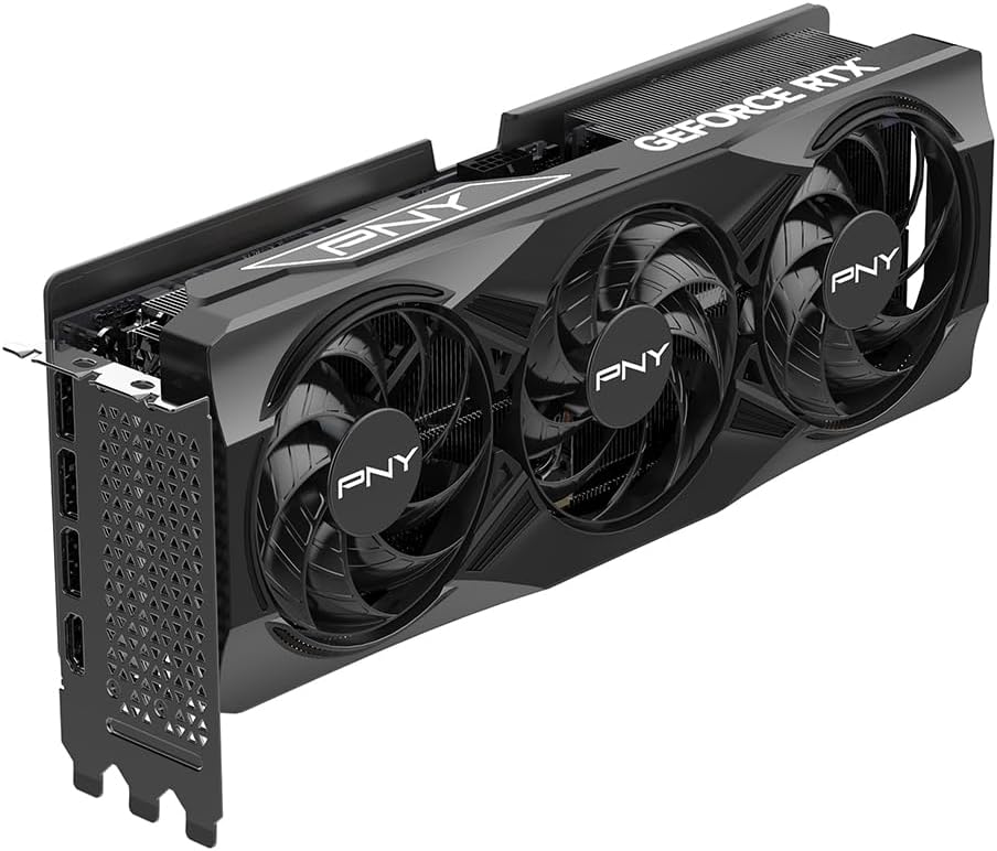 PNY NVIDIA GeForce RTX™ 5070 Ti OC Triple Fan, Graphics Card (16GB GDDR7, 256-bit, Boost Speed: 2572 MHz, PCIe® 5.0, HDMI®/DP 2.1, 2.98-Slot, Blackwell Architecture, DLSS 4) (Renewed)