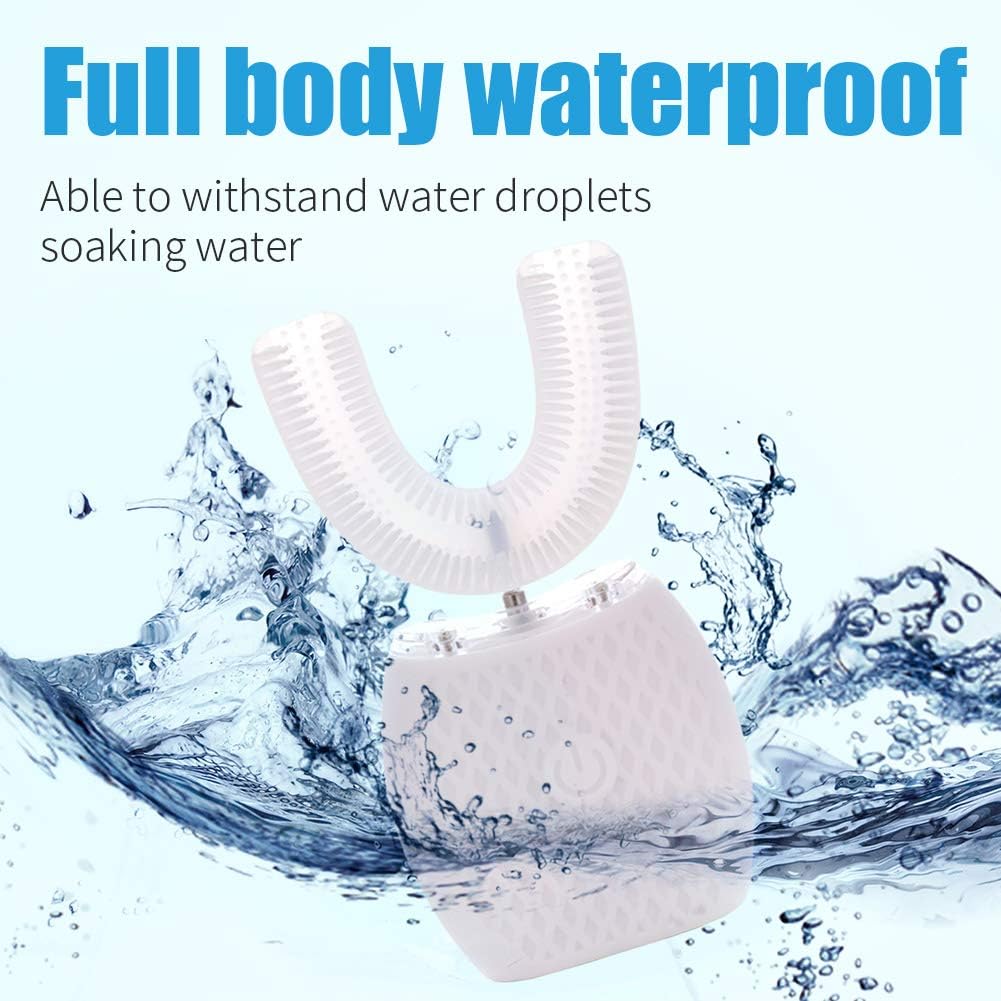 Ultrasonic Toothbrush for Adult Automatic Toothbrush 30'' Automatic Timer Wireless Charging Washable Travel Home Dual-use