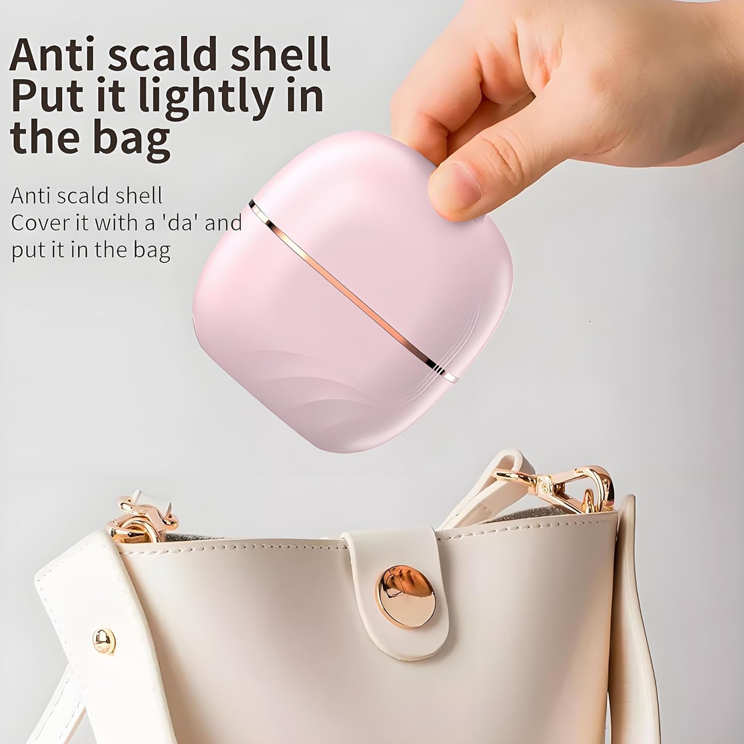 Yaslayp Glambrushs Mini Hair Straightener,Rechargeable Wireless Portable Hair Straightener Brush,3-Speed Temperature Control,Mini Hair Straightener for Women,Idea for Home Travel (Pink)