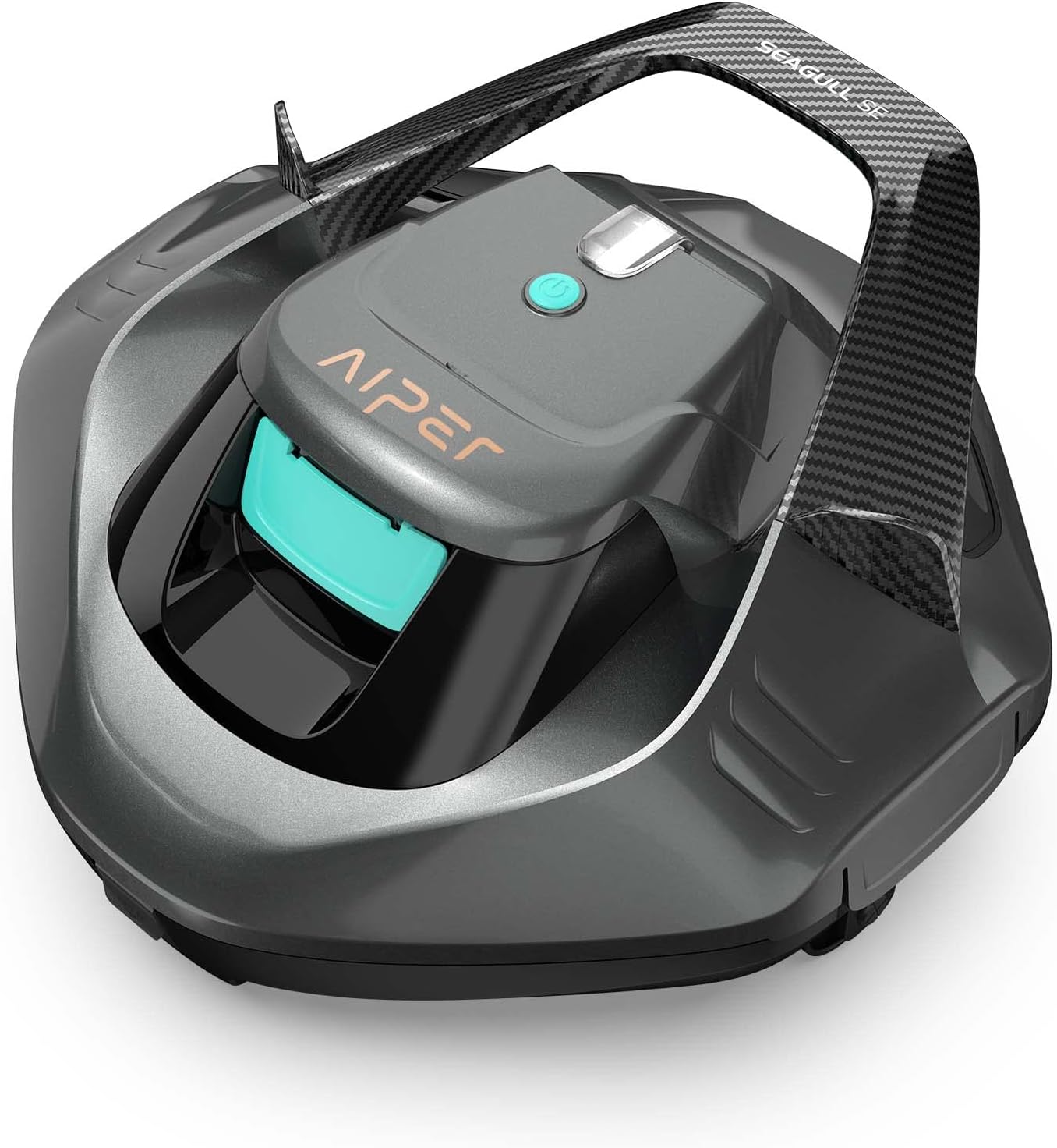 (2026 Upgrade) AIPER Seagull SE Cordless Robotic Pool Cleaner, Above Ground Pool Vacuum with LED Indicator, Lasts 100 Mins, Self-Parking, Ideal for Flat Pools up to 860 sq.ft (Renewed)