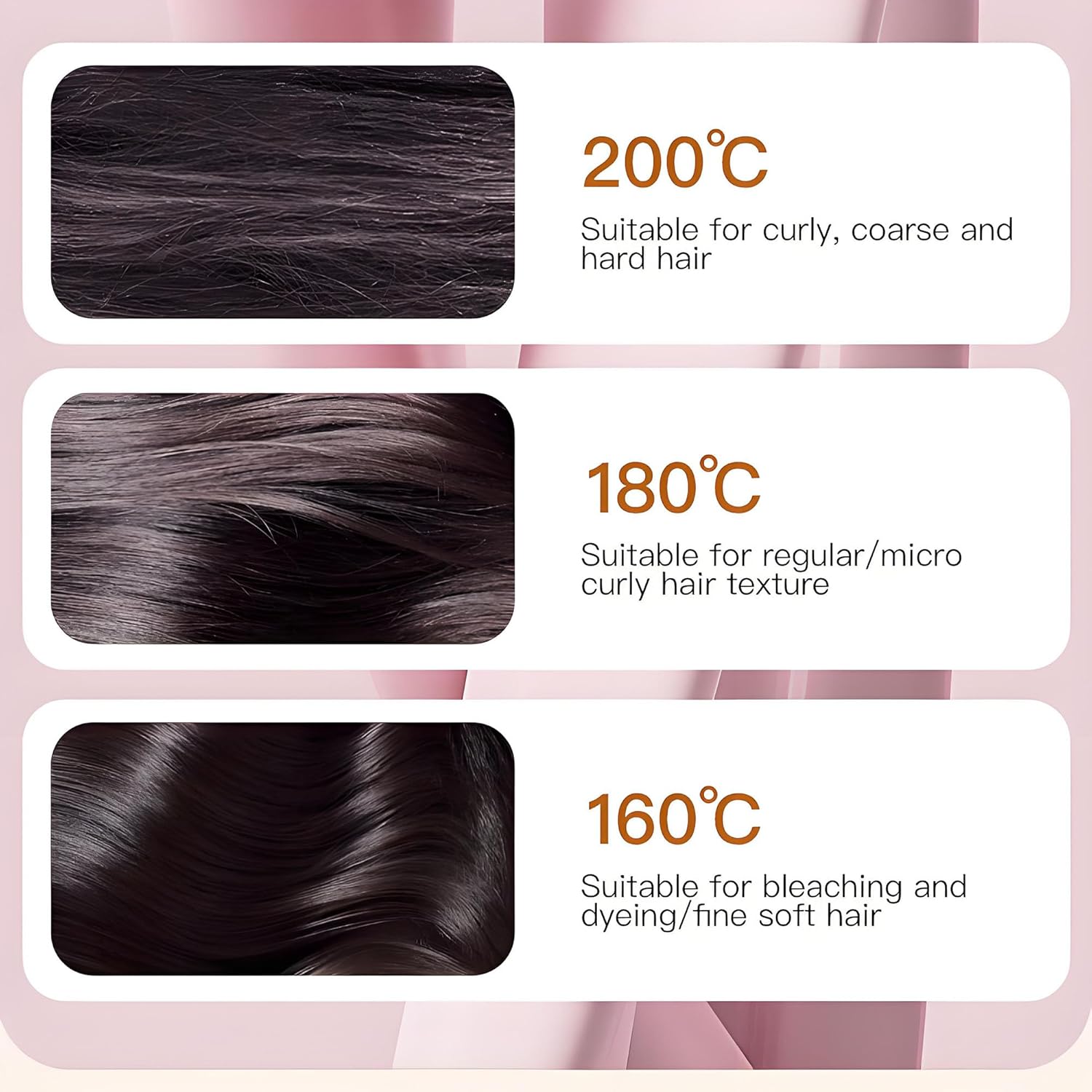 Yaslayp Glambrushs Mini Hair Straightener,Rechargeable Wireless Portable Hair Straightener Brush,3-Speed Temperature Control,Mini Hair Straightener for Women,Idea for Home Travel (Pink)