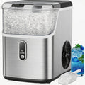 Silonn Nugget Ice Maker Countertop, Chewable Pellet Ice Machine with 33lbs Daily Produce, Pebble Ice Maker for Home Kitchen Office