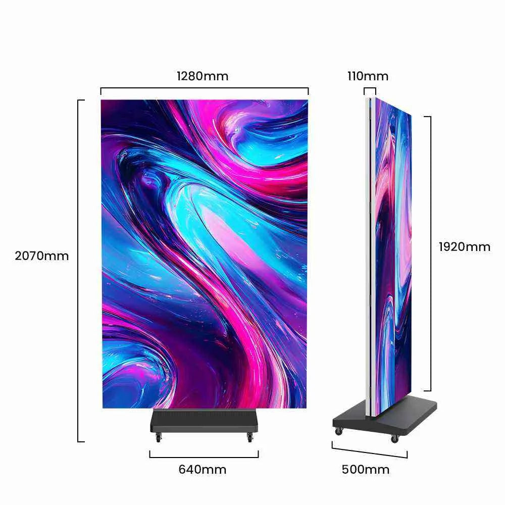P1.25 P1.538 COB Poster LED Display, High-Definition Advertising Screen, Indoor Commercial HD Digital Signage