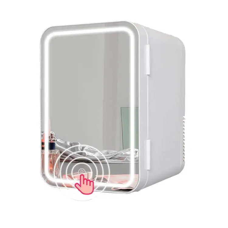 8L Desktop Mini Beauty Makeup Skincare Fridge Small Cosmetics Refrigerator Compact Cooler Warmer for Bedroom Office Car Dorm